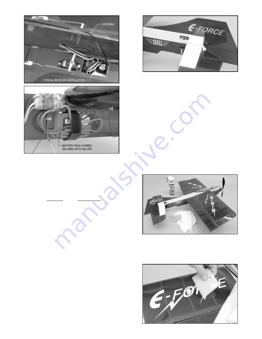 SIG E-FORCE ARF Manual Download Page 8