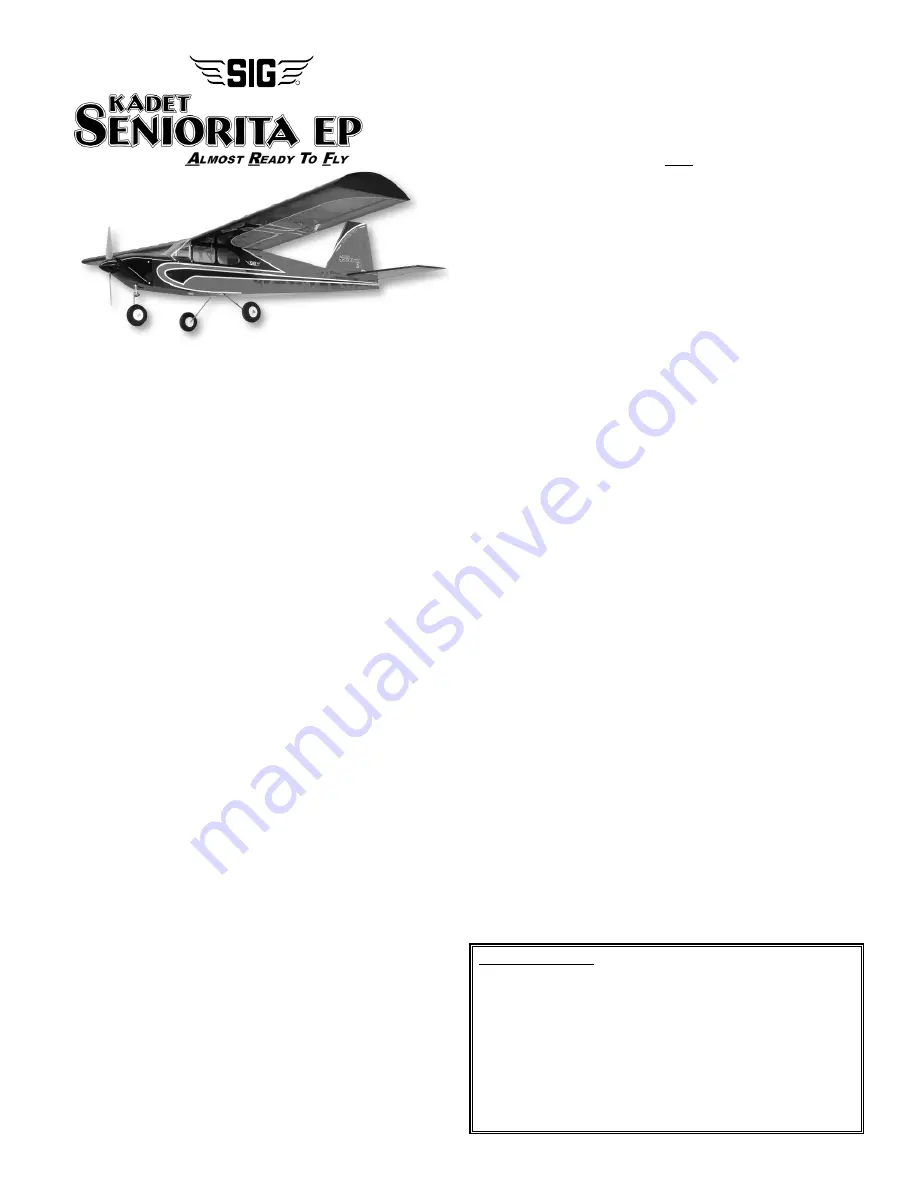 SIG Kadet Senorita EP Assembly Manual Download Page 2