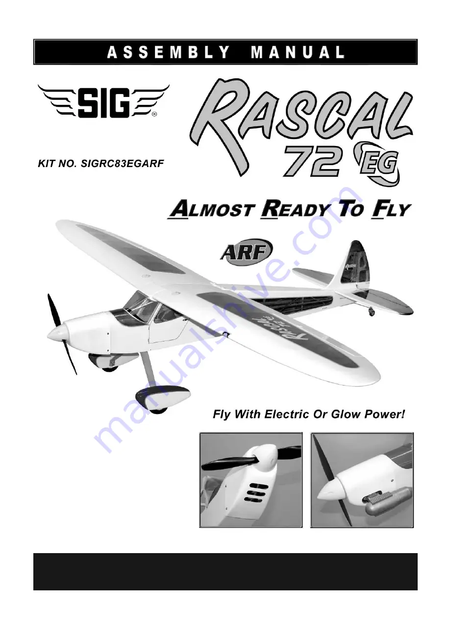 SIG Rascal 72 EG Assembly Manual Download Page 1