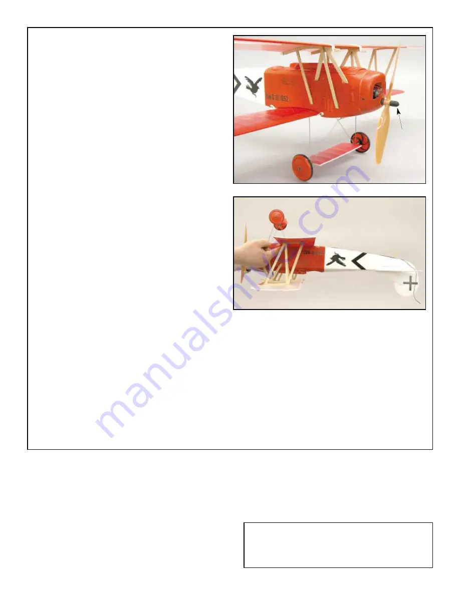 SIG SIGRC95ARF Fokker D.VII Assembly Manual Download Page 12