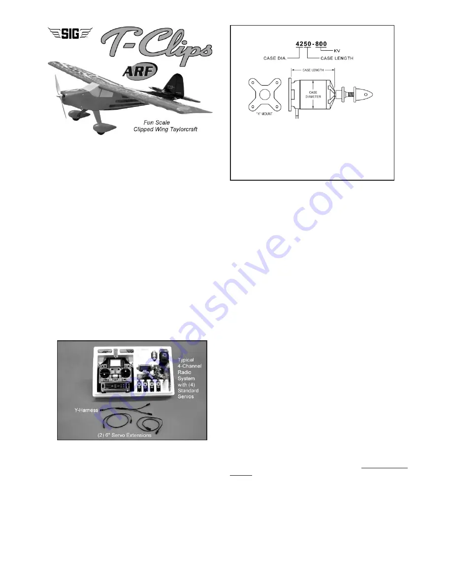 SIG T-Clips EP ARF Assembly Manual Download Page 2