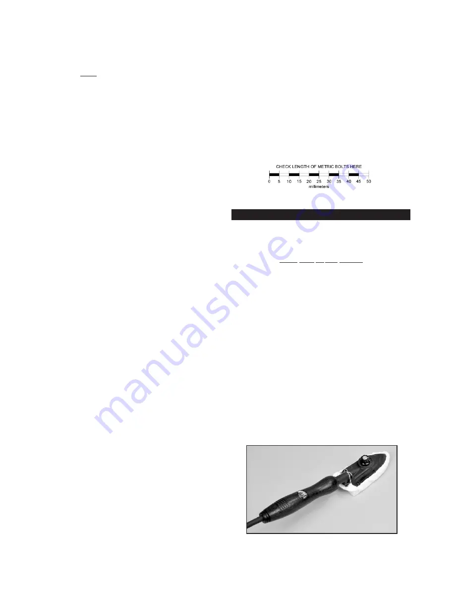 SIG T-Clips EP ARF Assembly Manual Download Page 3