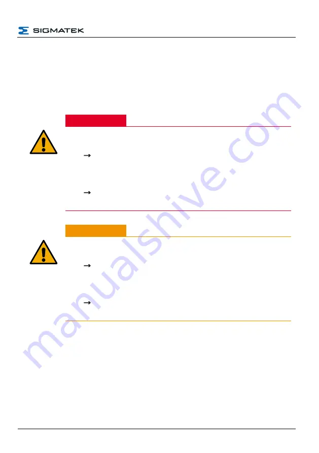 SIGMATEK HGT 1053 Operating Manual Download Page 9