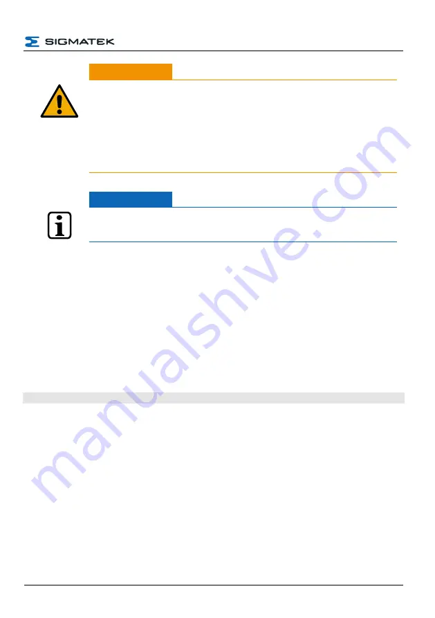 SIGMATEK HGT 1053 Operating Manual Download Page 55