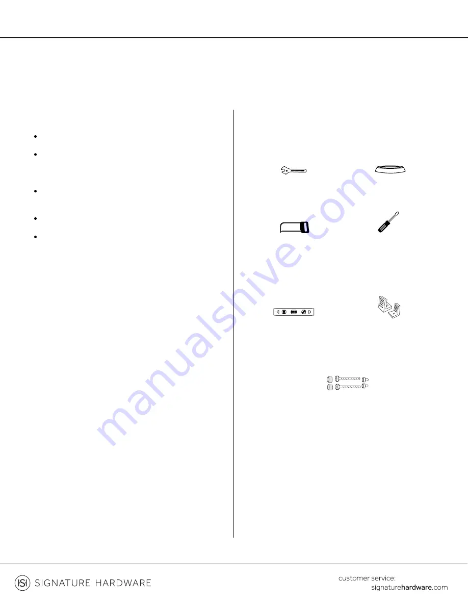 Signature Hardware 948436 Manual Download Page 2