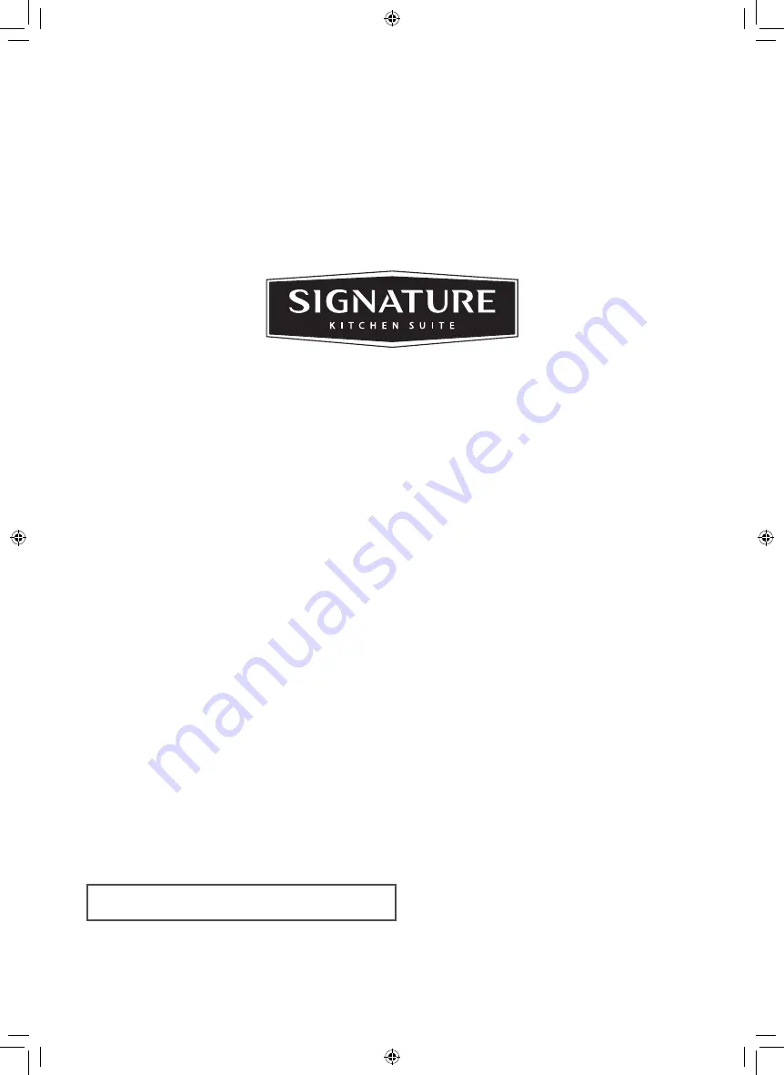 Signature Kitchen Suite SKSCF1801P Owner'S Manual Download Page 128