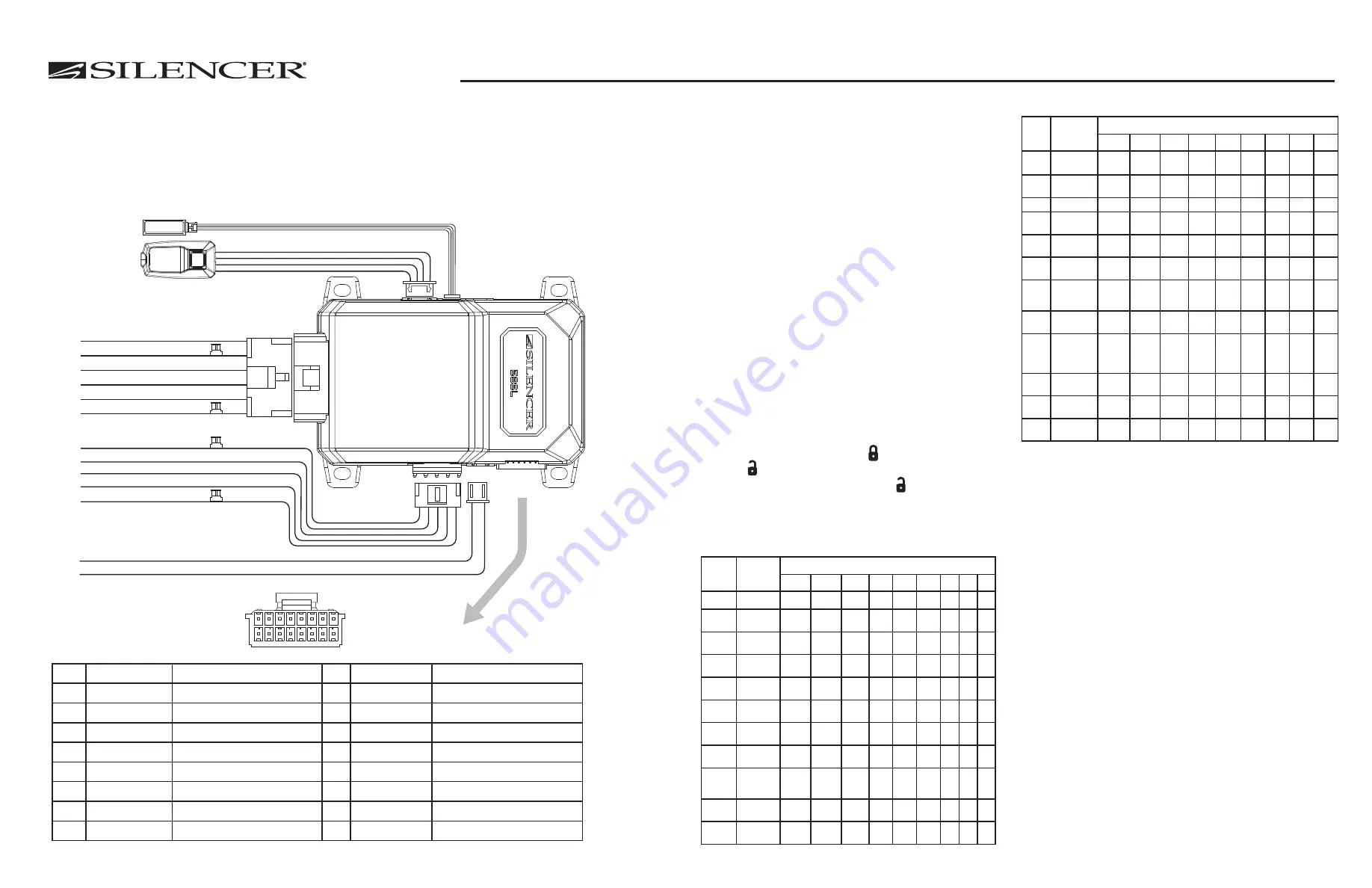 Silencer 58SL Quick Reference Install Manual Download Page 1