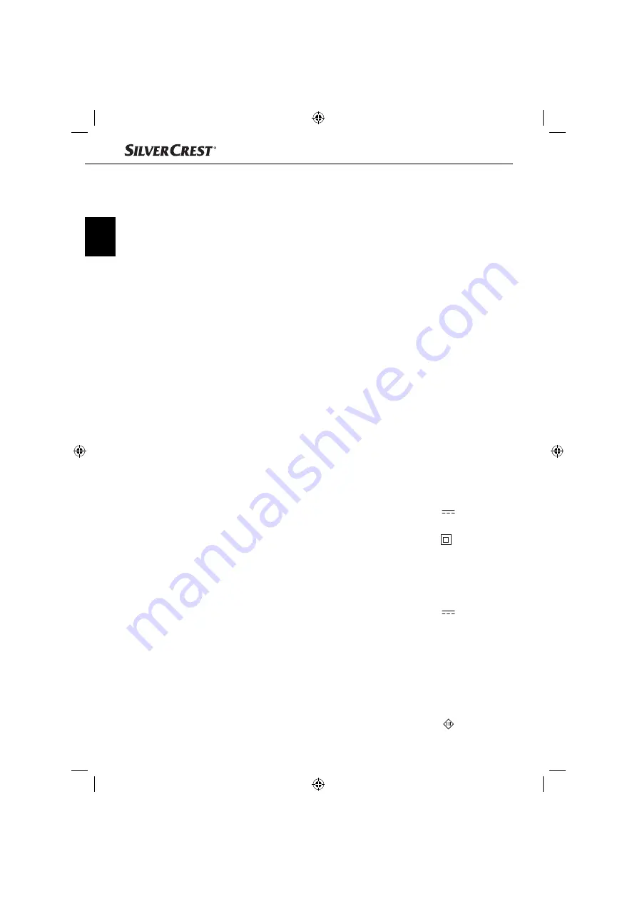 Silvercrest 100114 Operating Instructions Manual Download Page 13