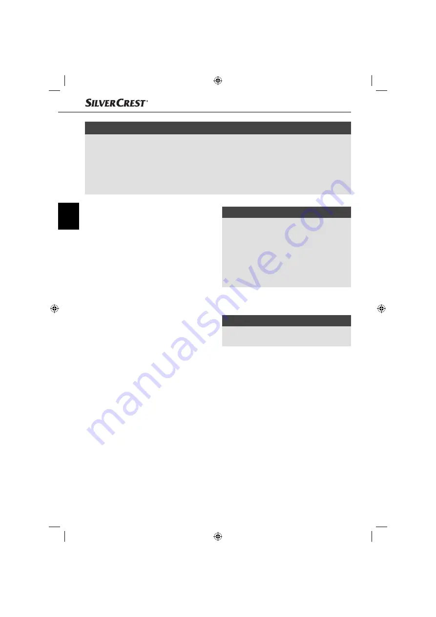 Silvercrest 100114 Operating Instructions Manual Download Page 31