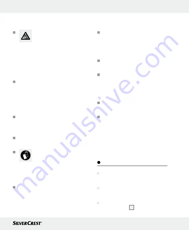 Silvercrest 104638 Operation And Safety Notes Download Page 33