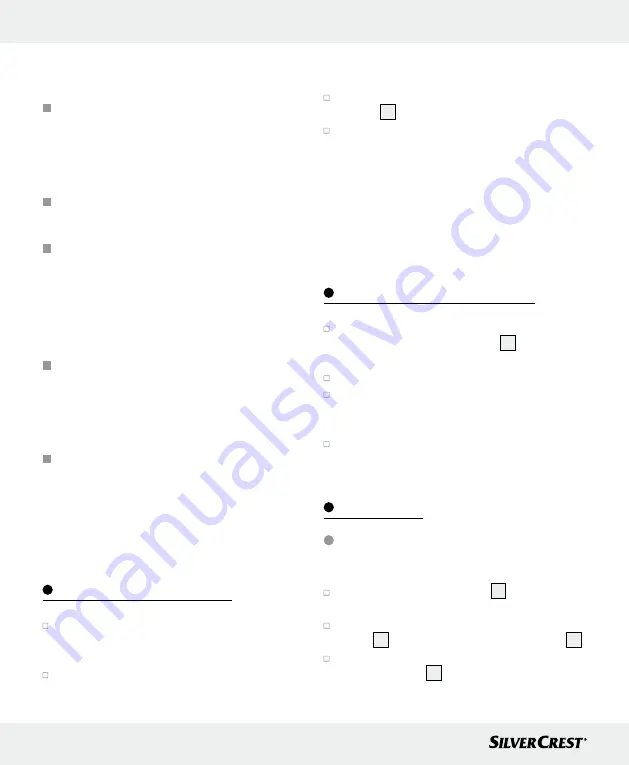 Silvercrest 104638 Operation And Safety Notes Download Page 42