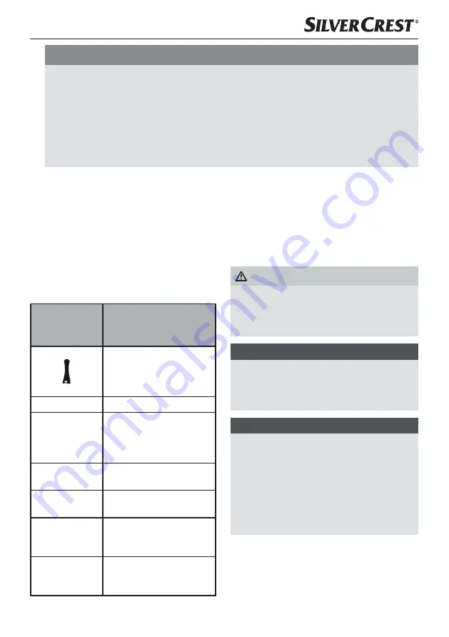 Silvercrest 275065 Operating Instructions Manual Download Page 8