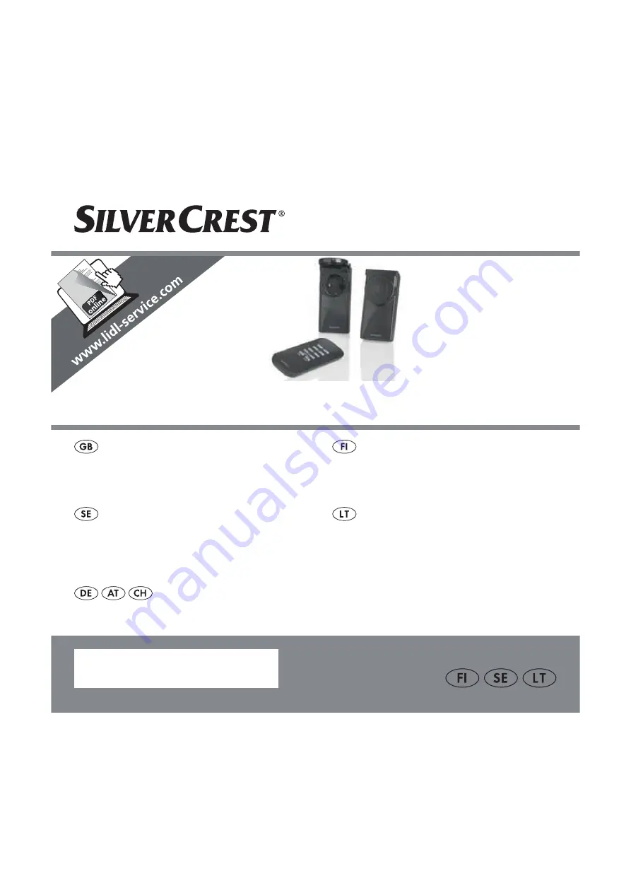 Silvercrest 284705 Operation And Safety Notes Download Page 1