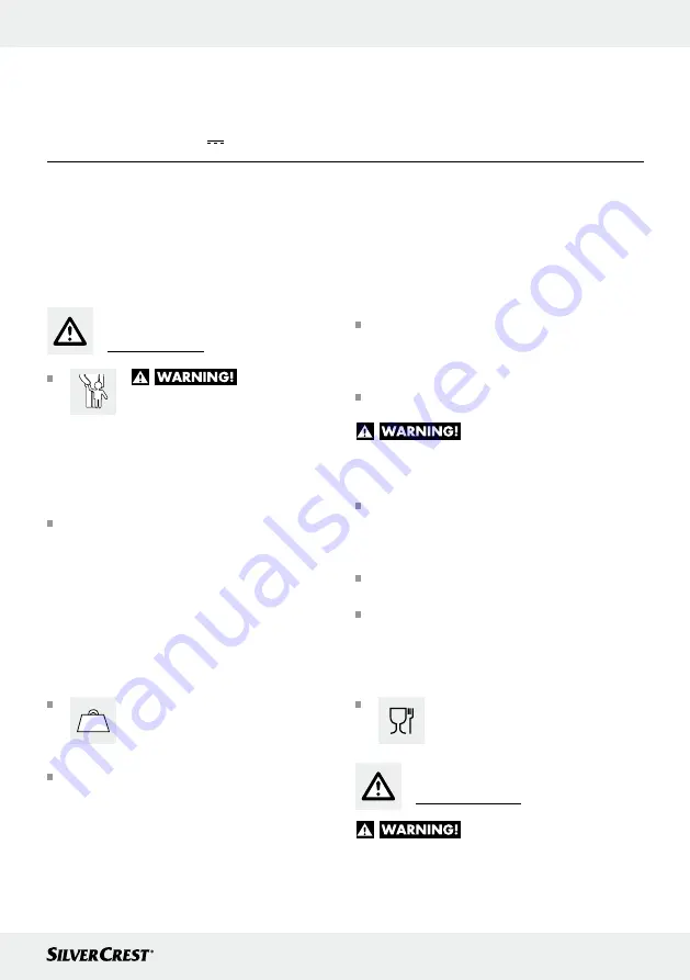 Silvercrest 31168 Operation And Safety Notes Download Page 7