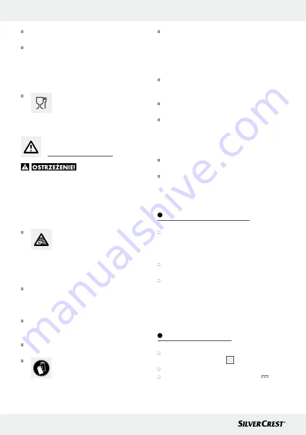 Silvercrest 31168 Operation And Safety Notes Download Page 14