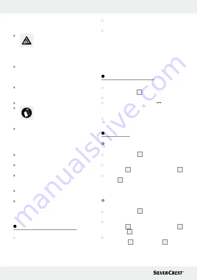 Silvercrest 31168 Operation And Safety Notes Download Page 28