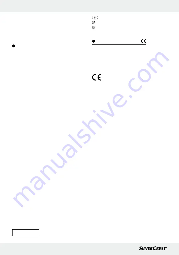 Silvercrest 31168 Operation And Safety Notes Download Page 30