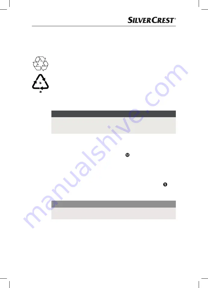 Silvercrest 331074 1907 Operating Instructions Manual Download Page 12