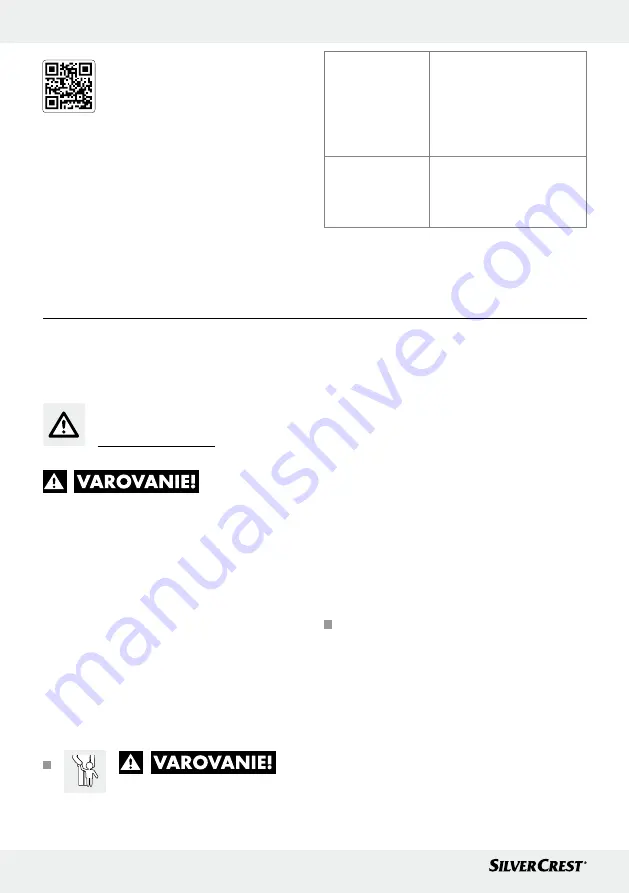 Silvercrest 338567 2001 Operation And Safety Notes Download Page 104