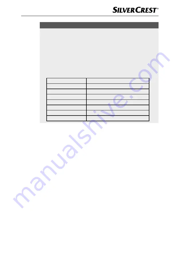 Silvercrest 373080 2104 Operating Instructions Manual Download Page 14