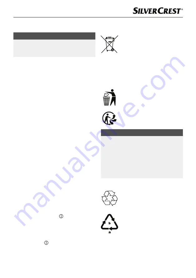 Silvercrest 394516 2201 Short Manual Download Page 12