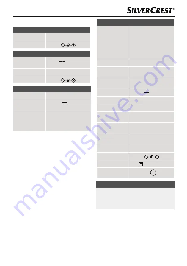 Silvercrest 394516 2201 Short Manual Download Page 86