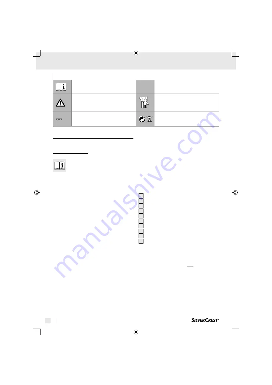 Silvercrest 63865 Translation Of Original Operation Manual Download Page 6