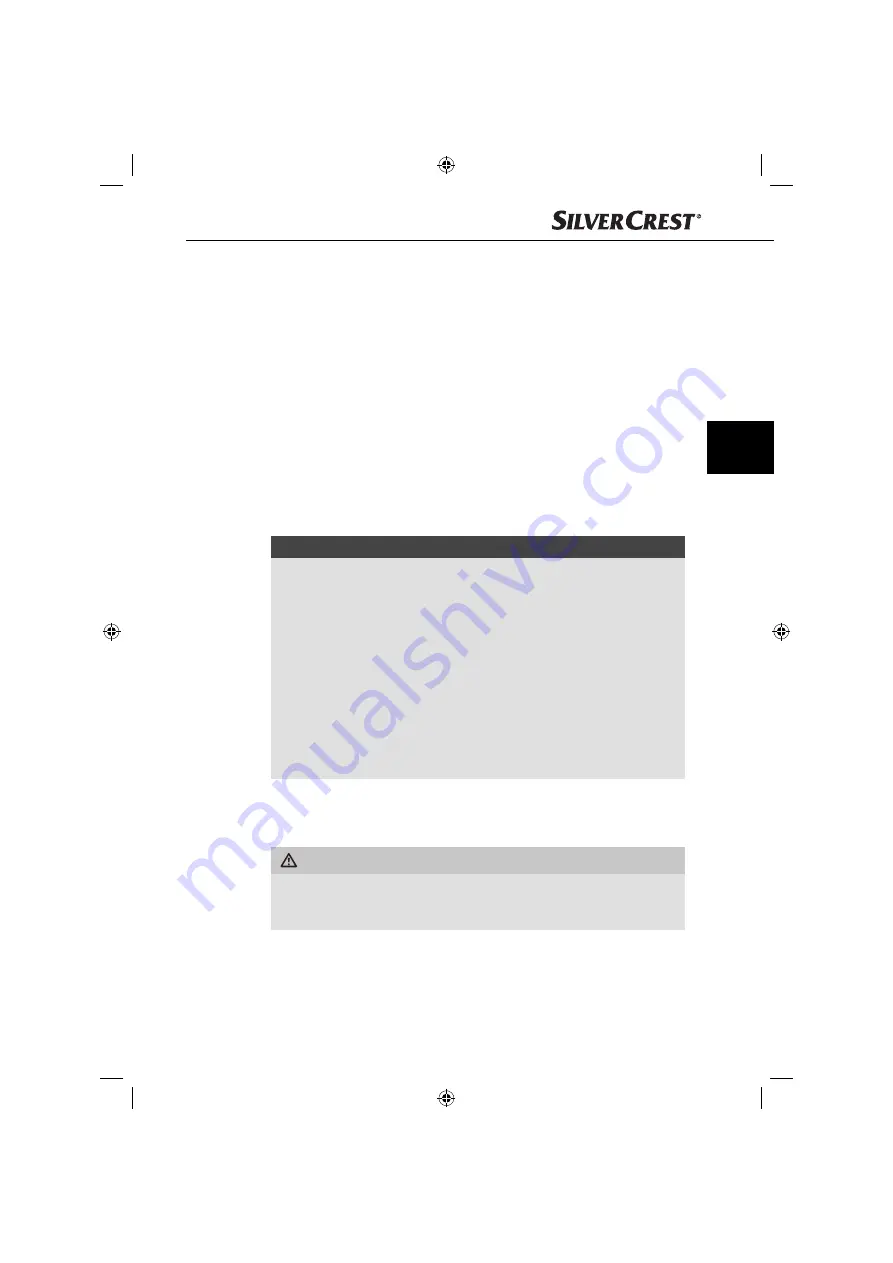 Silvercrest 72030 Operating Instructions Manual Download Page 45