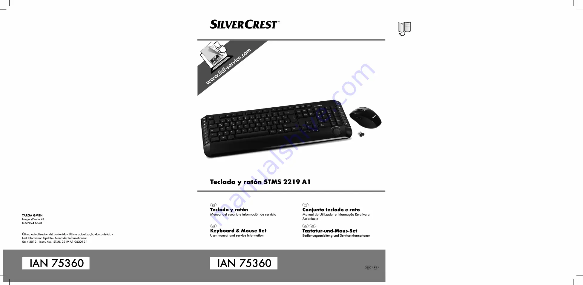 Silvercrest 75360 Скачать руководство пользователя страница 1