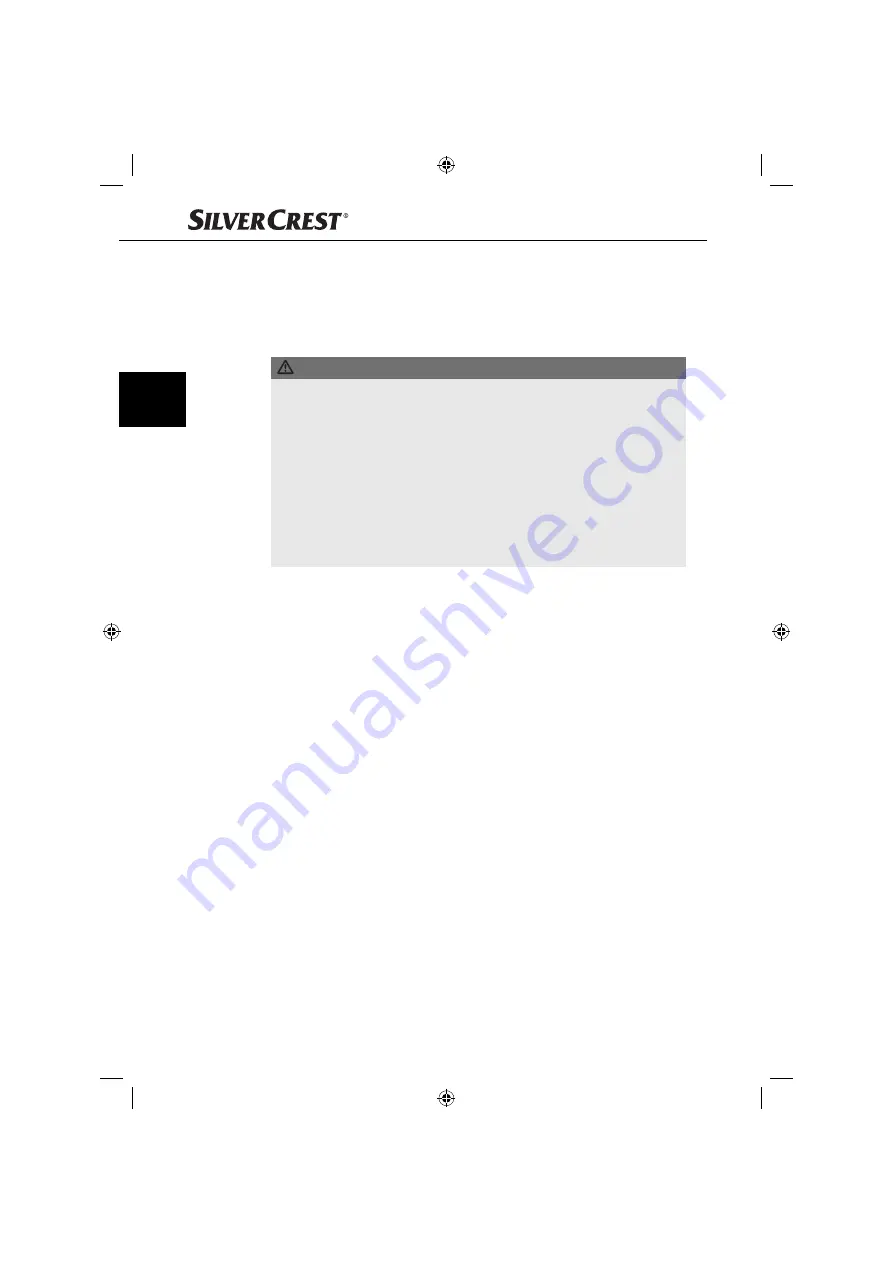 Silvercrest 86445 Operating Instructions Manual Download Page 31