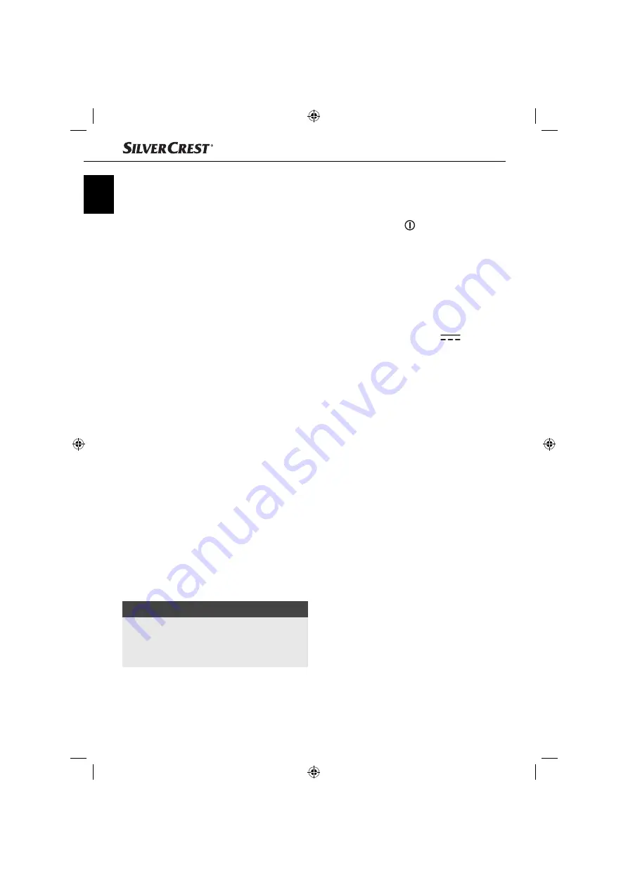 Silvercrest 89615 Operating Instructions Manual Download Page 5