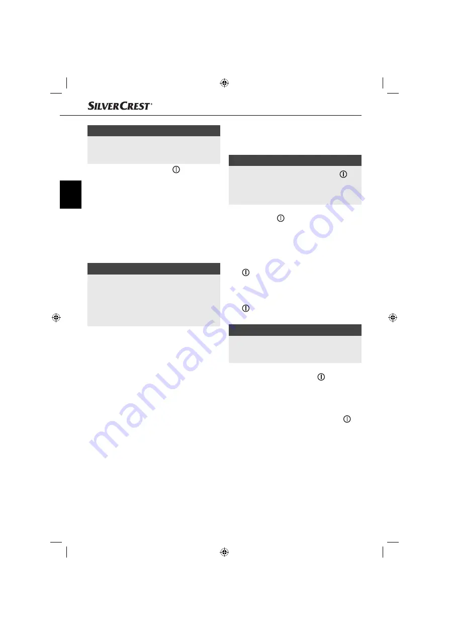 Silvercrest 89615 Operating Instructions Manual Download Page 25