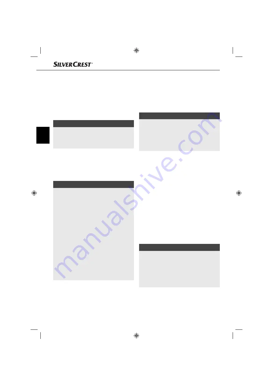 Silvercrest 90980 Operating Instructions Manual Download Page 33