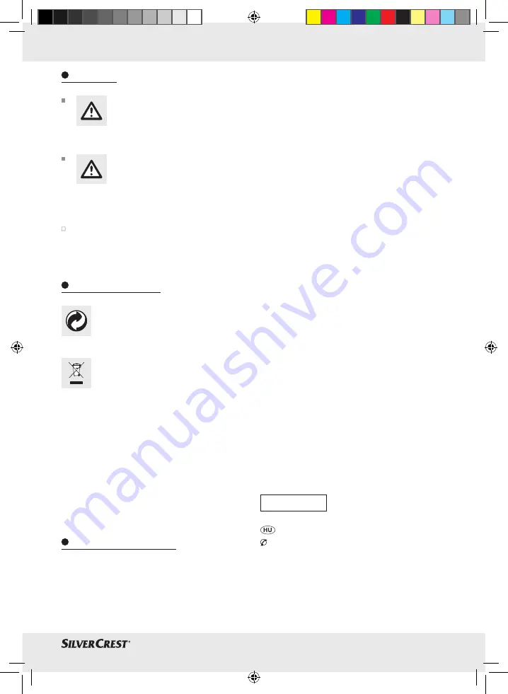 Silvercrest 90991 Operating Instructions And Safety Advices Download Page 27