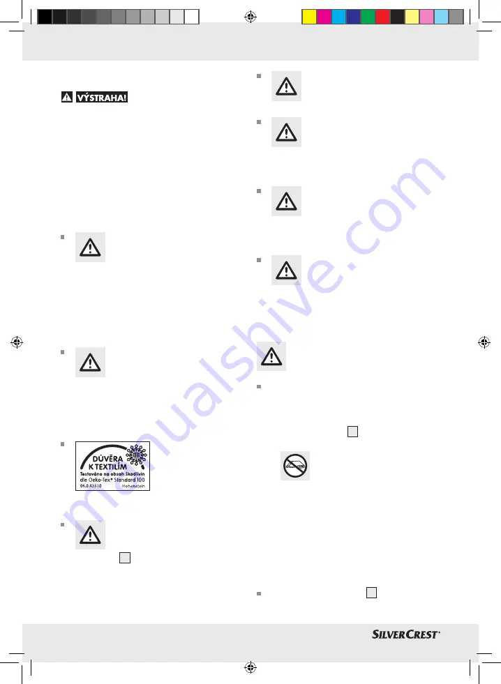 Silvercrest 90991 Operating Instructions And Safety Advices Download Page 34