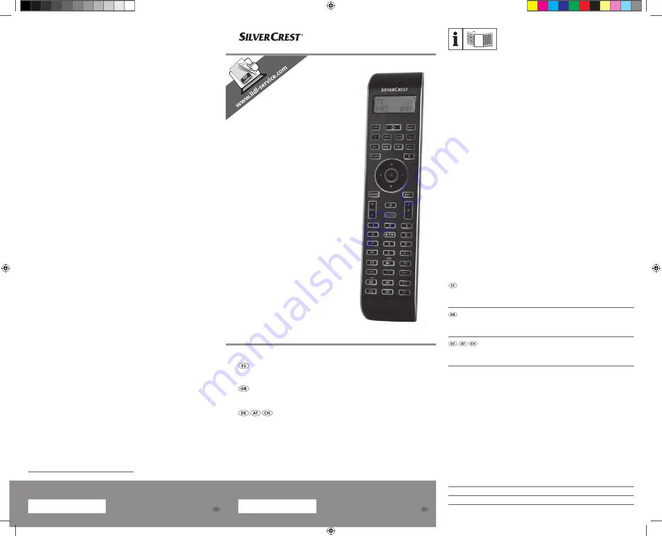 Silvercrest 93436 Operating Instructions Manual Download Page 1