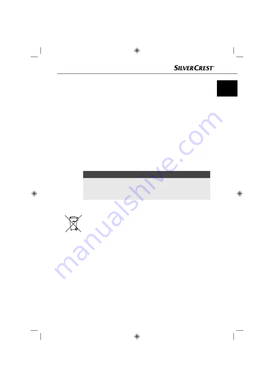 Silvercrest 93556 Operating Instructions Manual Download Page 18