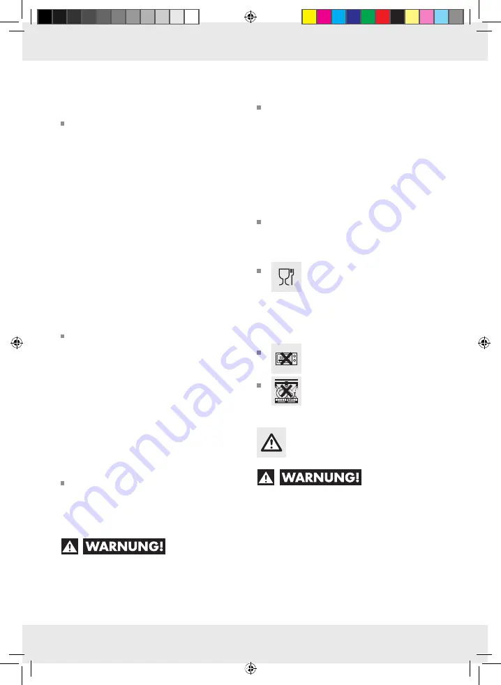 Silvercrest 96498 Operation And Safety Notes Download Page 60