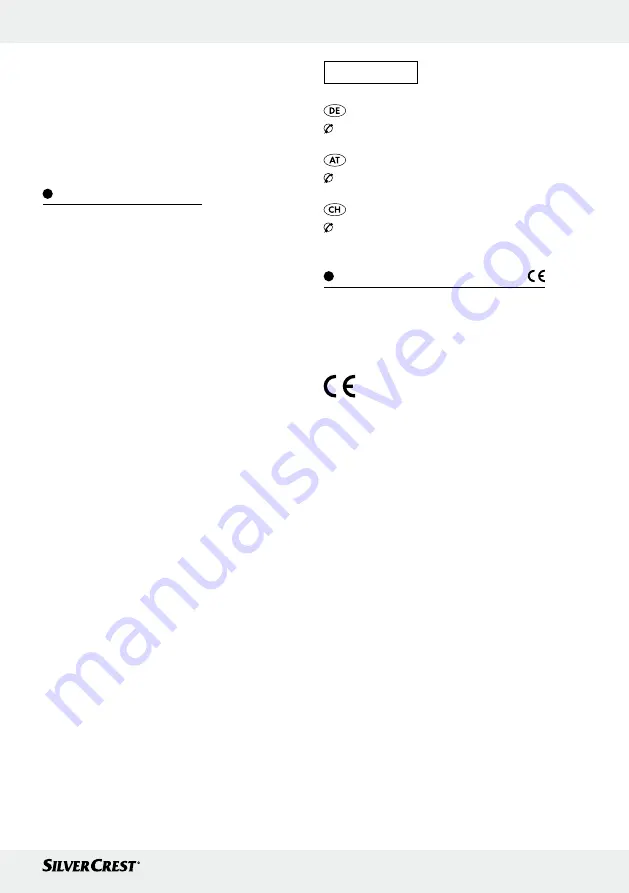 Silvercrest 97784 Operation And Safety Notes Download Page 26