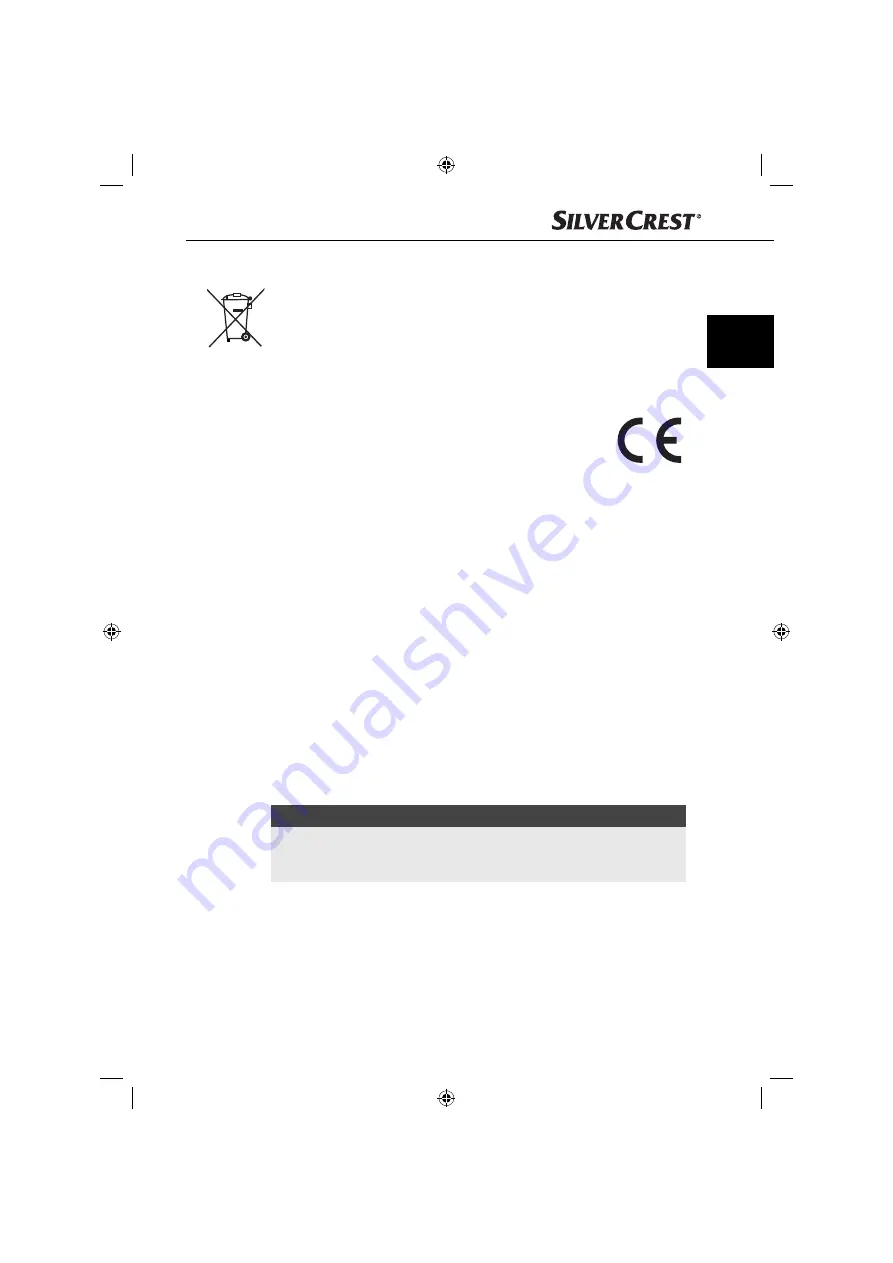 Silvercrest B2 Operating Instructions Manual Download Page 42