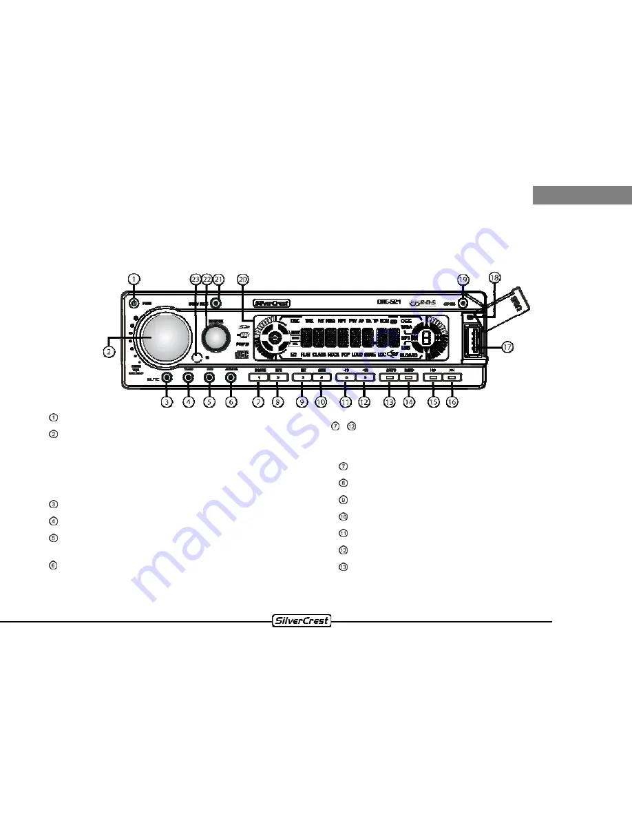 Silvercrest CRE-521 Instructions Manual Download Page 13