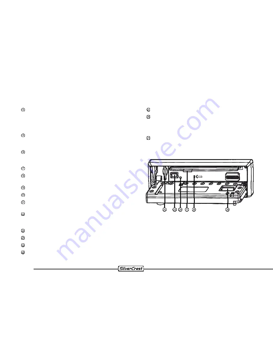 Silvercrest CRE-521 Instructions Manual Download Page 14