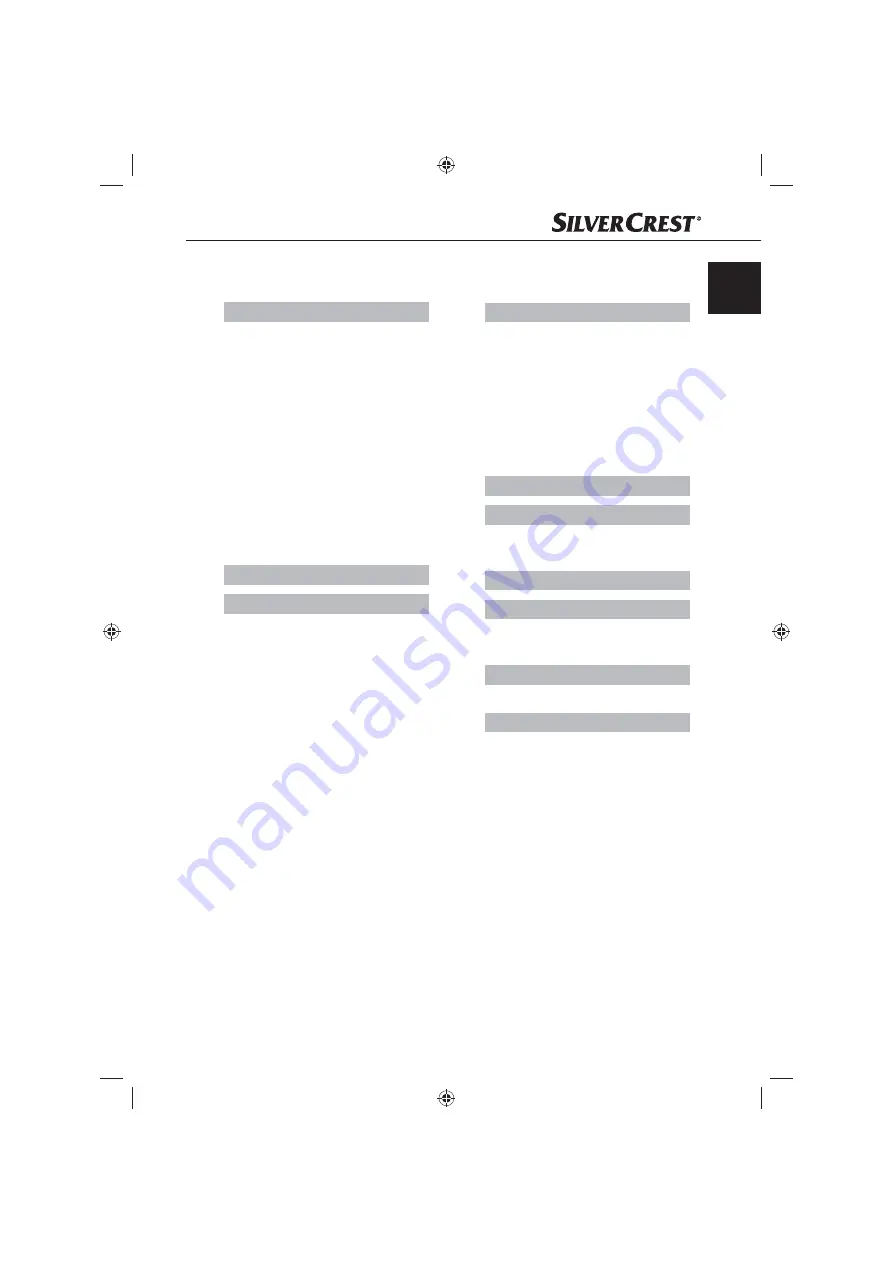 Silvercrest KH809 Operating Instructions Manual Download Page 3