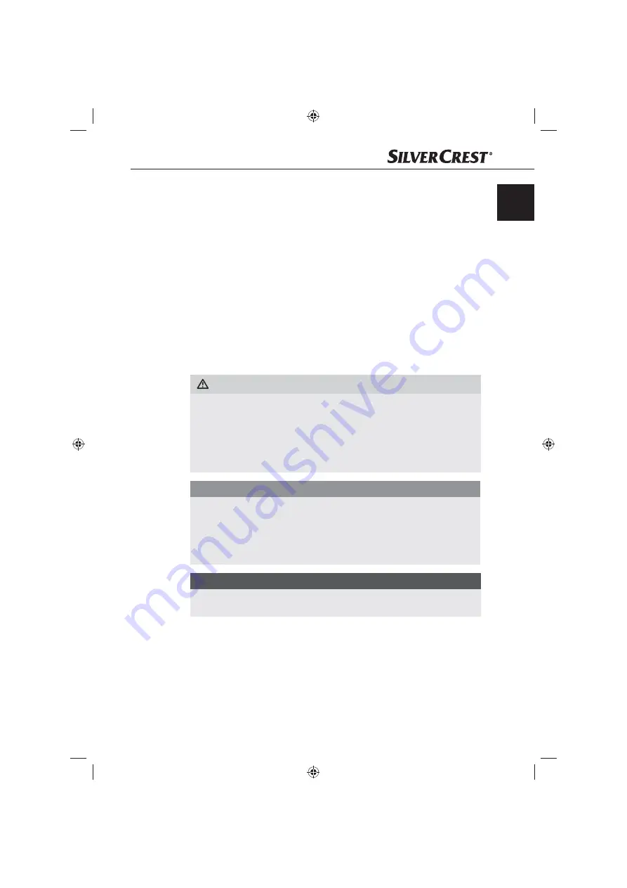 Silvercrest KH809 Operating Instructions Manual Download Page 5