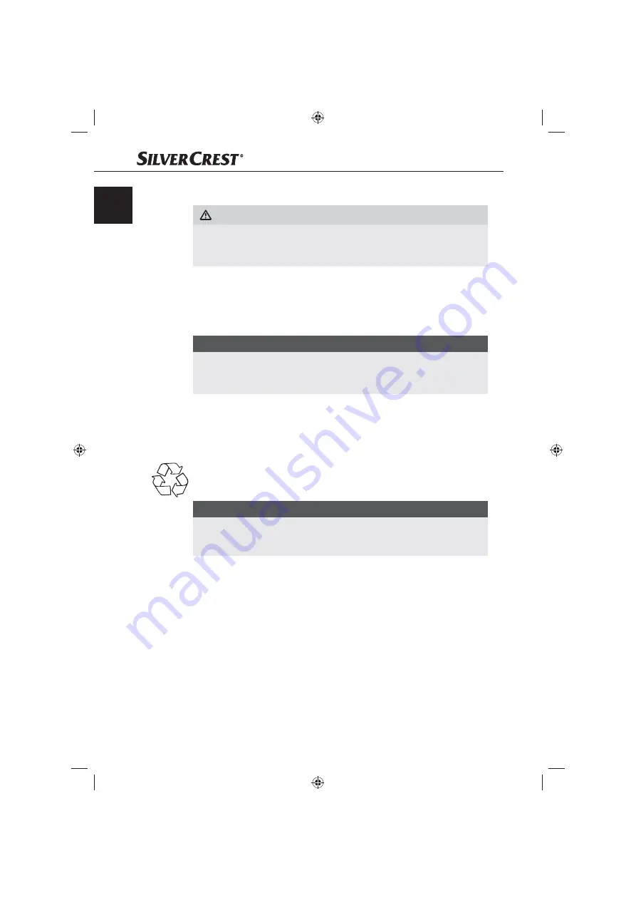 Silvercrest KH809 Operating Instructions Manual Download Page 8