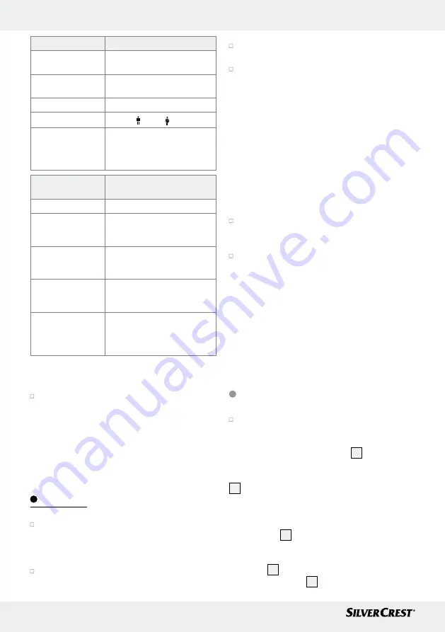 Silvercrest SBF 75 Operation And Safety Notes Download Page 12