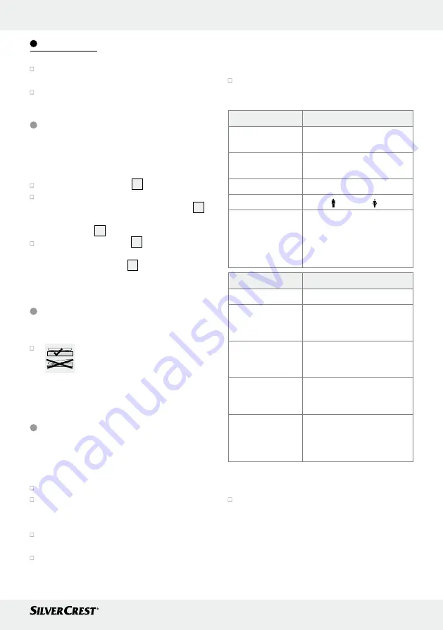 Silvercrest SBF 76 Operation And Safety Notes Download Page 11