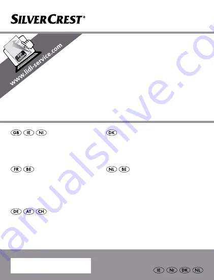 Silvercrest SBL 3 B2 Operation And Safety Notes Download Page 1