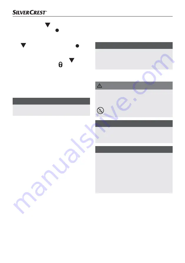 Silvercrest SKM 550 Operating Instructions Manual Download Page 14