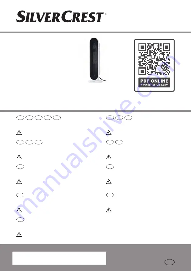 Silvercrest STHL 2000 A1 Operating And Safety Instruction Download Page 1